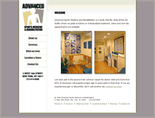 Tablet Screenshot of advancedsportsrehab.com